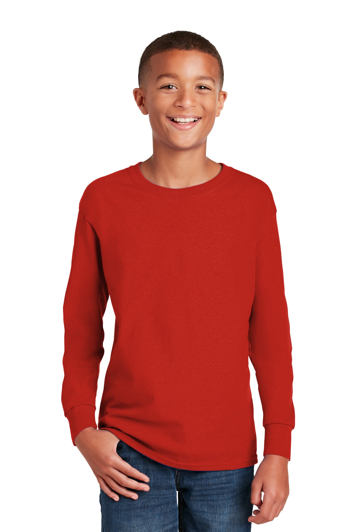 Youth Gildan Heavy Cotton Long Sleeve Tee
