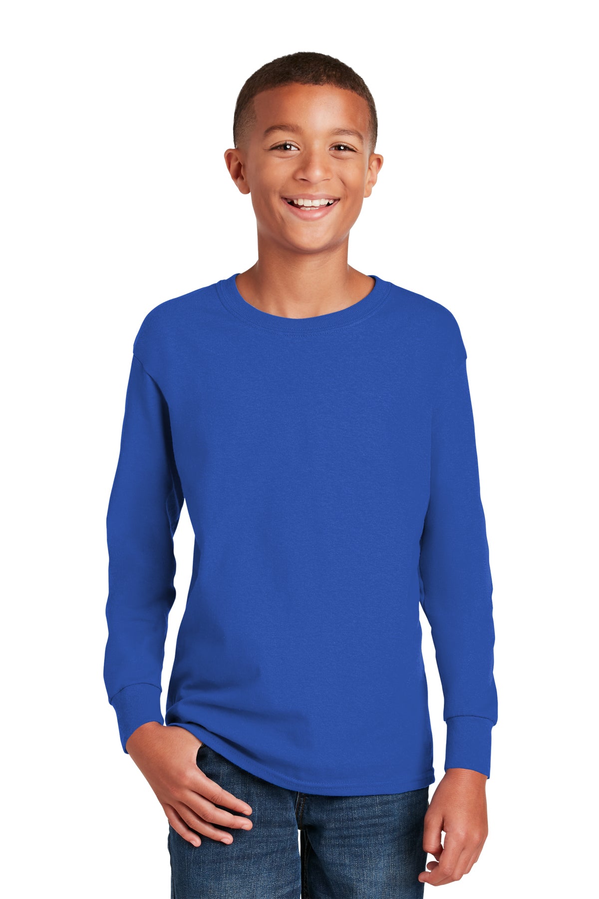 Youth Gildan Heavy Cotton Long Sleeve Tee