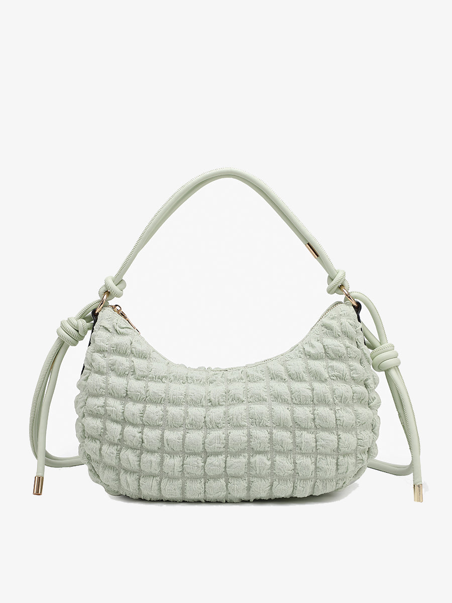 Nelly Quilted Puffy Shoulder Bag