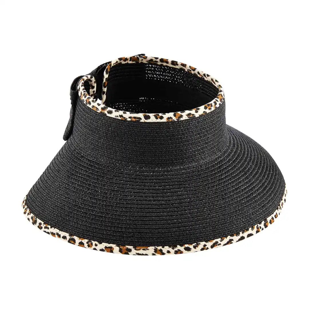 Leopard Trim Visor