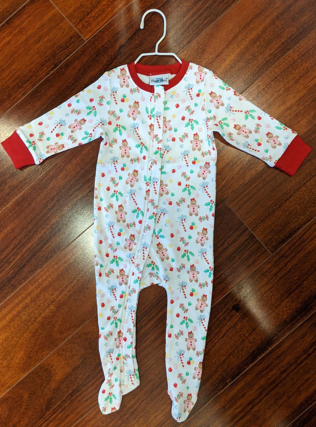 Gingerbread Girl Footed Romper