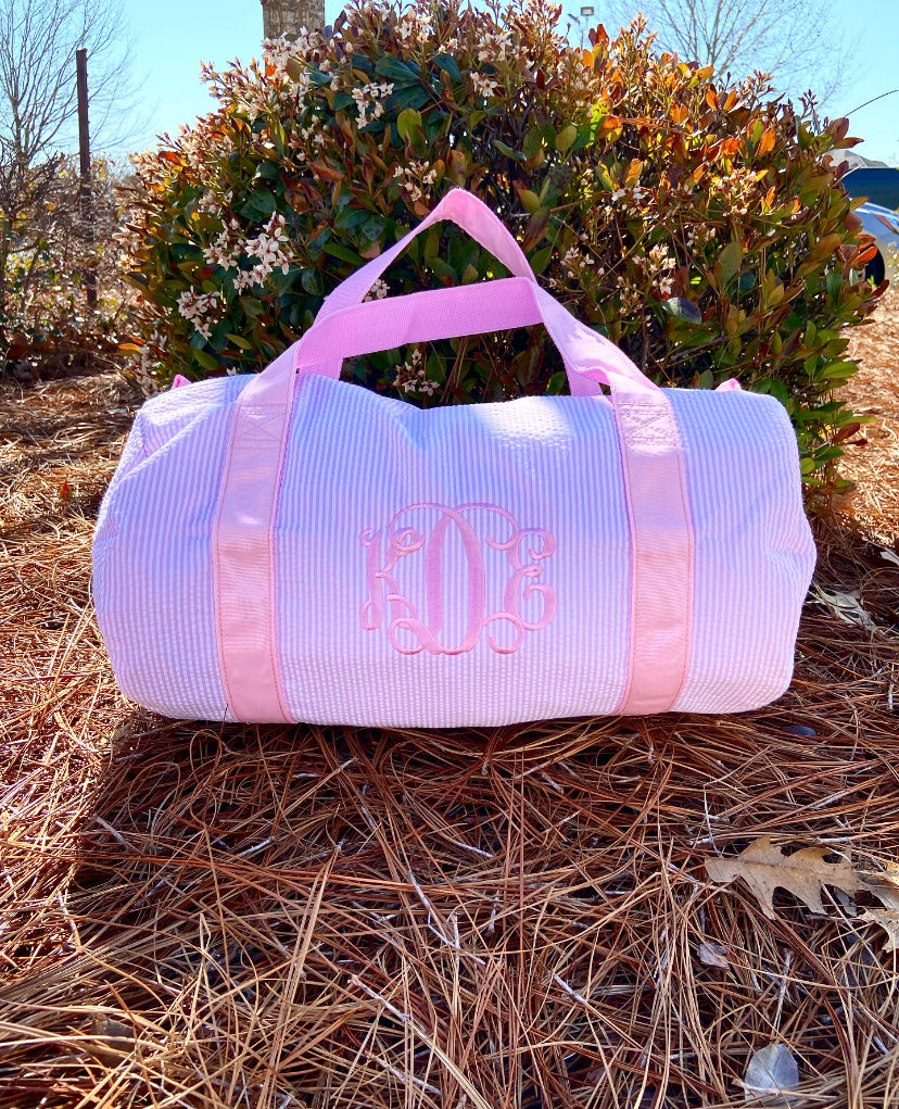 Seersucker Duffel