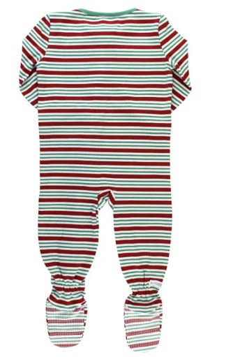 Boy's Peppermint Stripe Footed Pajamas